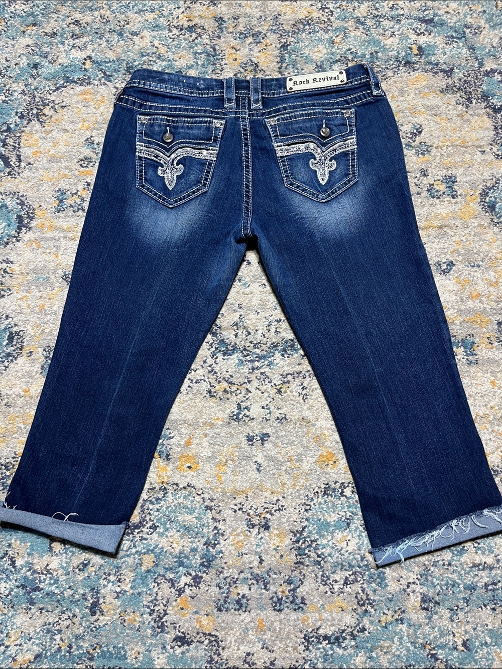 Rock Revival “Betty” Easy Boot Cropped Jeans Size 32